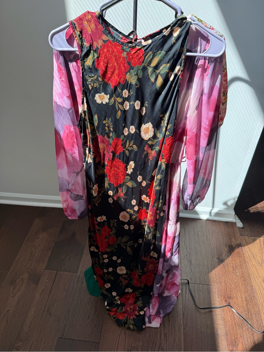 GAP Black Floral Maxi Dress